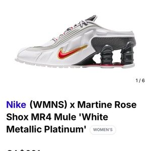 New In Box Martine Rose x Nike shox